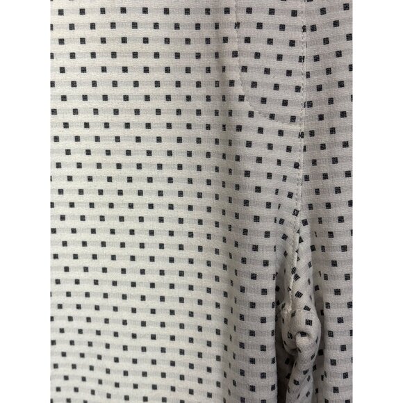 Betabrand Womens S Petite Polka Dot Pants White & Black - Picture 2 of 5